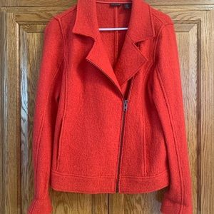 Tahari Wool Blend Moto Jacket